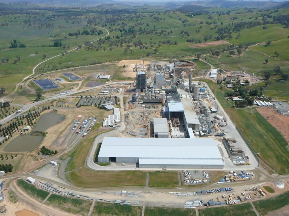 The Visy Kraft Pulp Paper Mill in Tumut, NSW